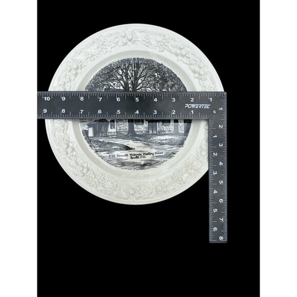 Decorative Wheeling China Plate With Old Kennett Friends Meeting House Design 10 - Picture 2 of 6